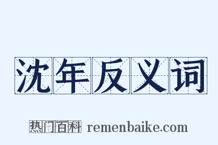 沈年反义词是什么意思的图片